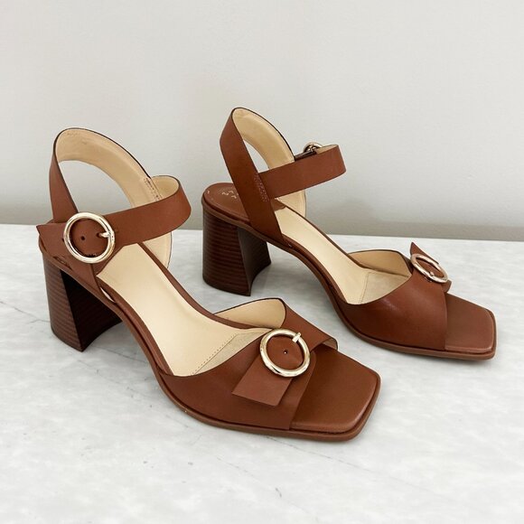 EUC Alex Marie Quinna Double-Buckle Leather Sandal - Picture 7 of 10